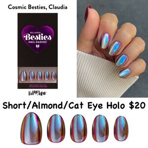 Red Aspen Cosmic Besties Press-On Nails - Holographic